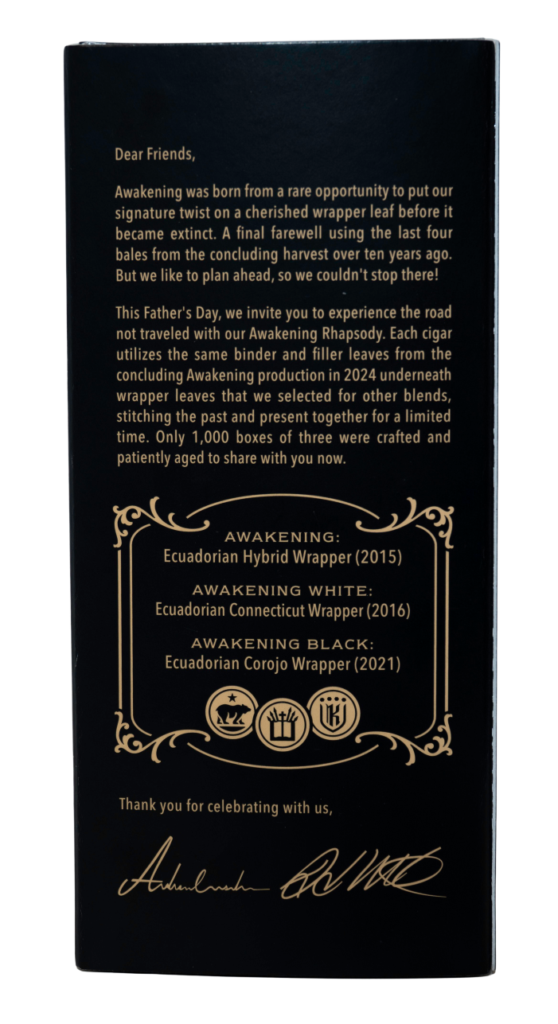 Avowed Cigars Unveils Awakening Rhapsody 3 AwakeningRhapsodyback2