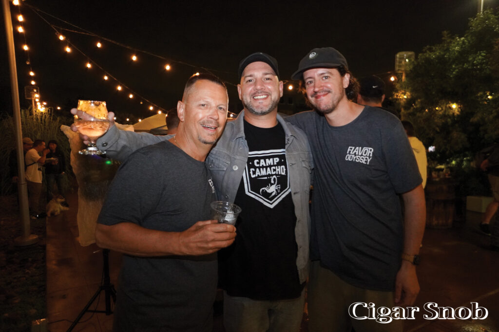 Cigar Dojo Block Party with Camacho 1 Barry Driscoll Scott Kolesaire and Jordan Guttormson2
