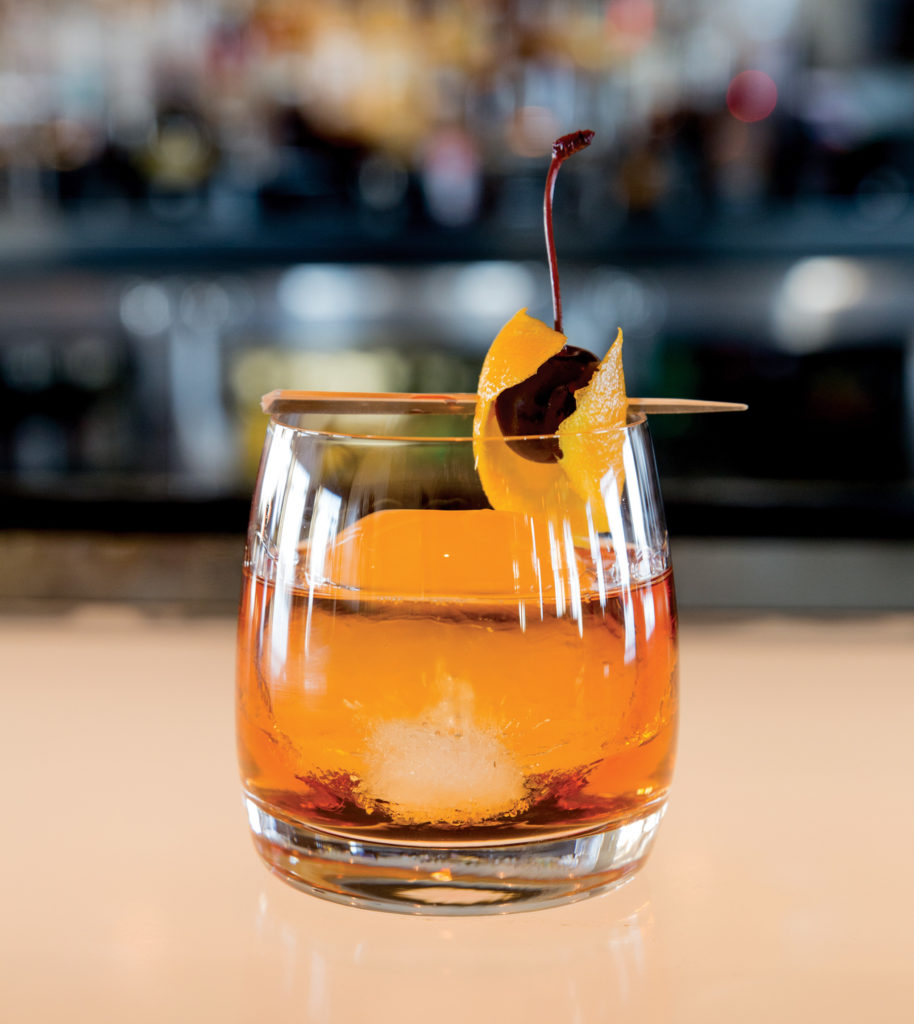 Basil Hayden’s Old Fashioned at Talking Stick’s Orangs Sky Lounge