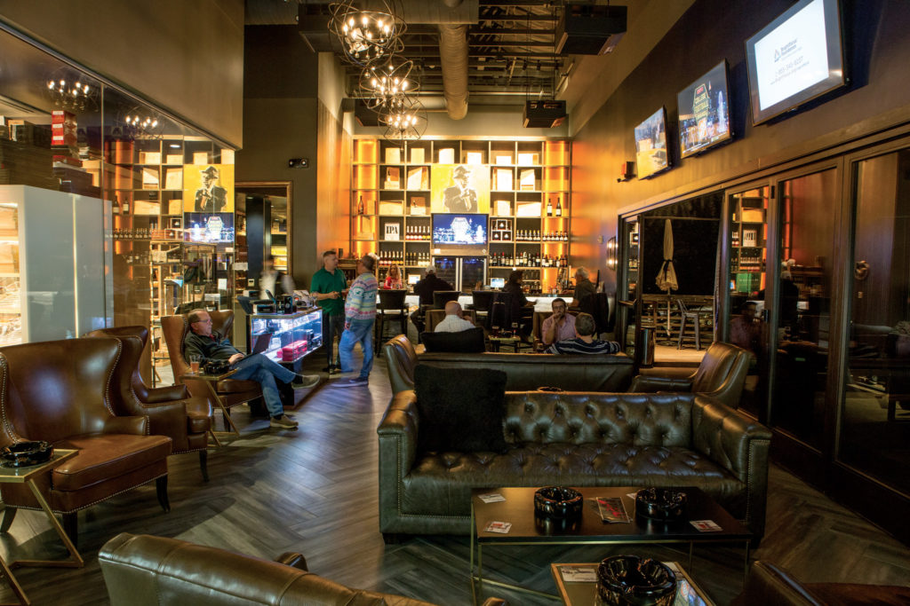 Cedar Room Fine Cigars & Lounge wine bar and lounge area