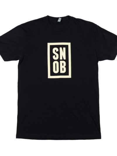 CigarSnob T-Shirt in Black - Front