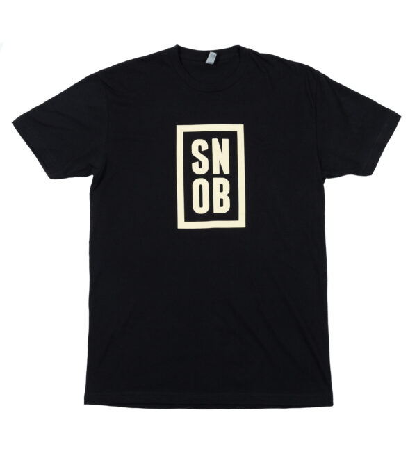 CigarSnob T-Shirt in Black - Front