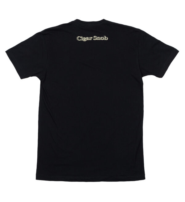 CigarSnob T-Shirt in Black - Back