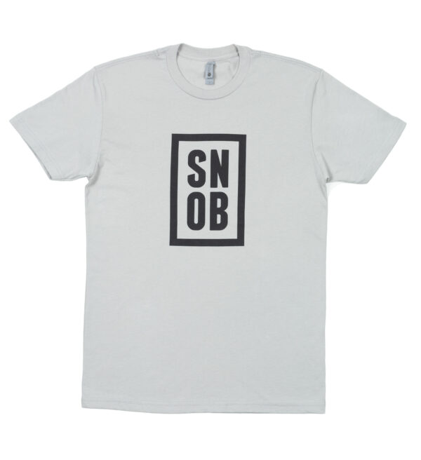 CigarSnob T-Shirt in Grey - Front