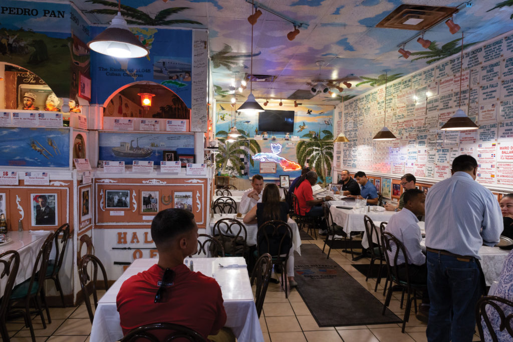 The Cuban Corner’s over-the-top dining room in Rockville, Maryland