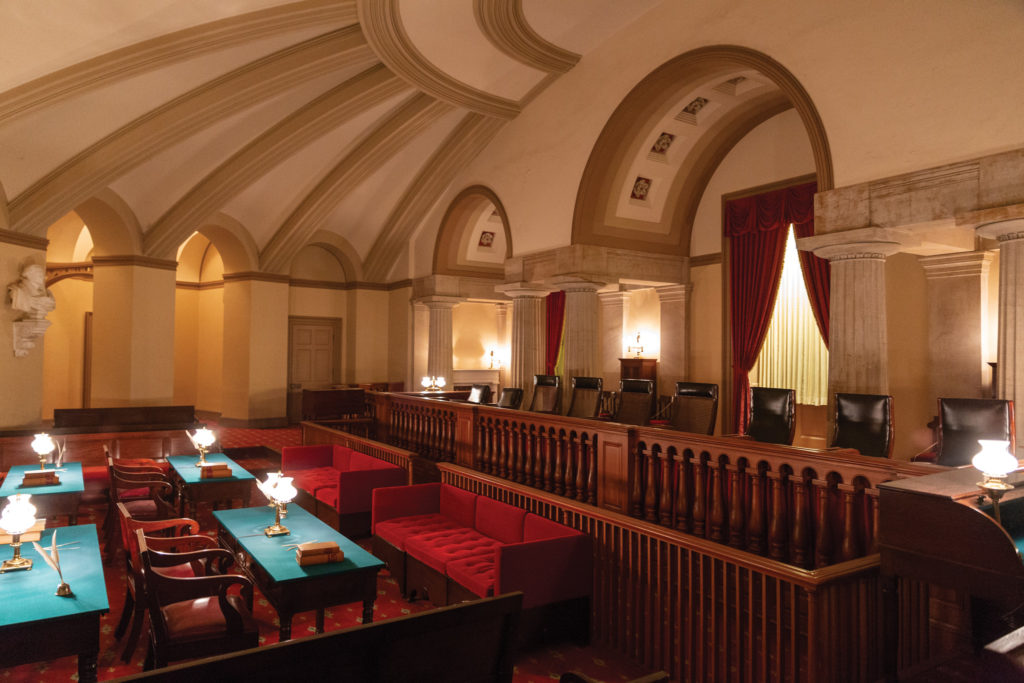 The Old Supreme Court Chamber inside the U.S. Capitol.
