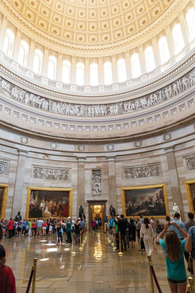 Inside the U.S. Capitol’s rotunda