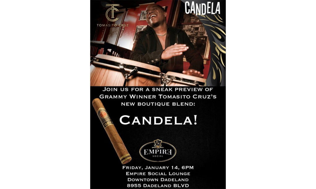 Grammy Winner Tomasito Cruz to Release The Candela Brand Cigar 1 Tomasito Cruz