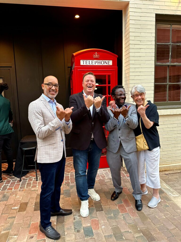 Red Phone Booth Opens in Durham, N.C. 10 Dr. Michael A. Thomas Stephen de Haan and Dr. Ralph K. Mensah 3