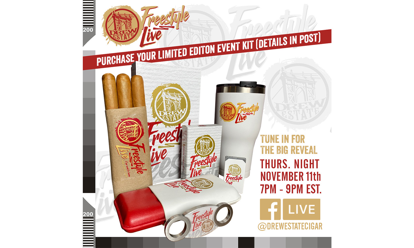 Drew Estate Unveils Freestyle Live Event Packs as PreRelease to New