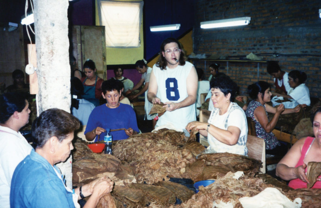 Jonathan Drew overseeing production in Nicaragua in the early days of Drew Estate. The ACID brand, like everything Drew Estate, has been characterized by its roots in New York and Estelí from the very beginning.