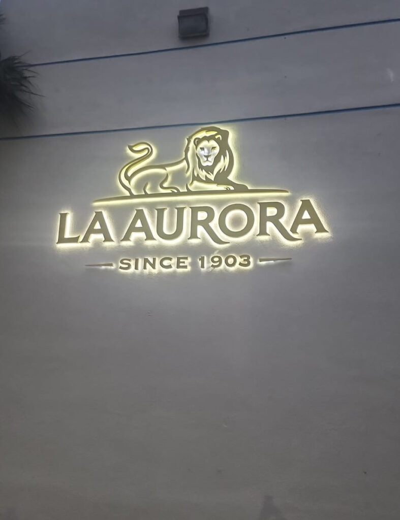 La Aurora USA Announces Miami Distribution Center Opening and Little Havana Mural Collaboration 5 LA AURORA WAREHOUSE EVENING MIAMI