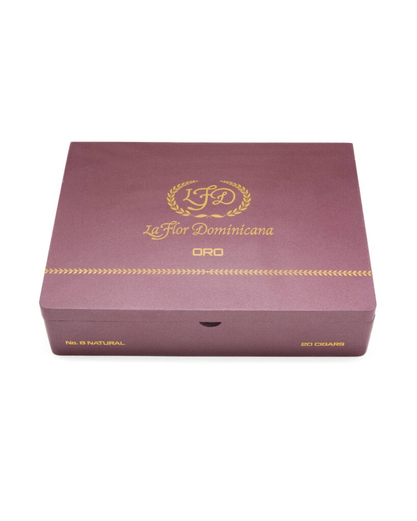 La Flor Dominicana Announces Three New Sizes for the Oro Line 7 LFD Oro No.8 Natural Closed Box