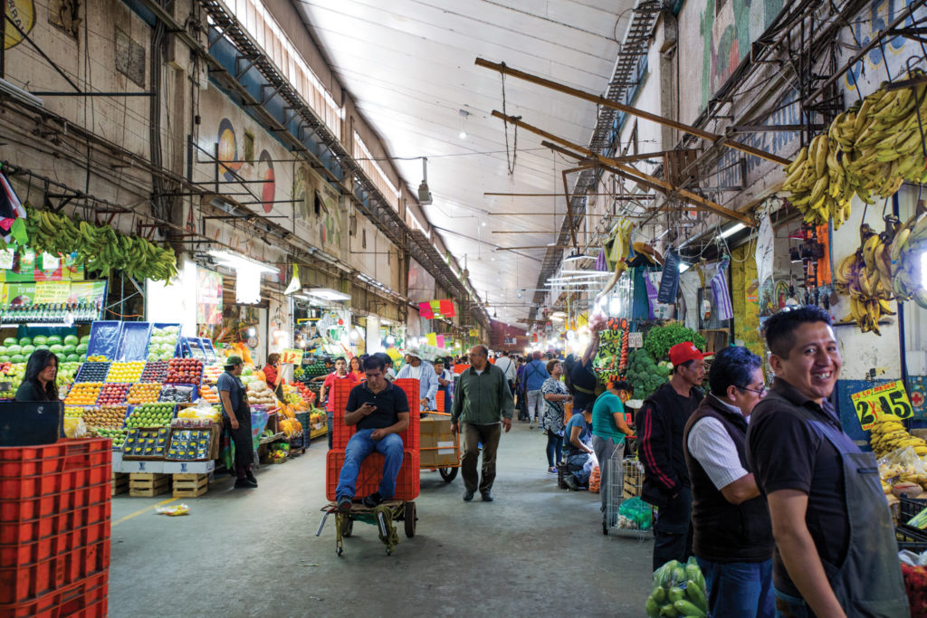 La Central de Abastos in Itzapalapa, the largest market of its kind in the world;