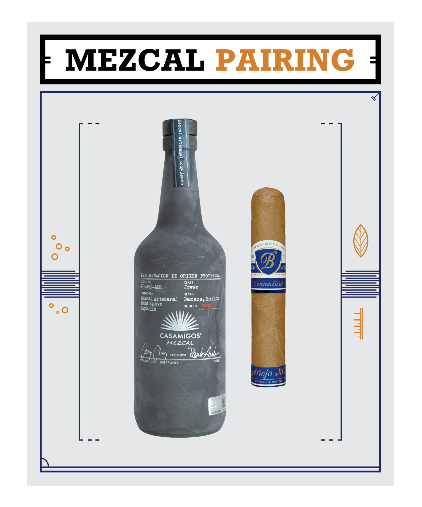 Casamigos Mezcal Joven / Balmoral Añejo XO Connecticut Drink Perfect