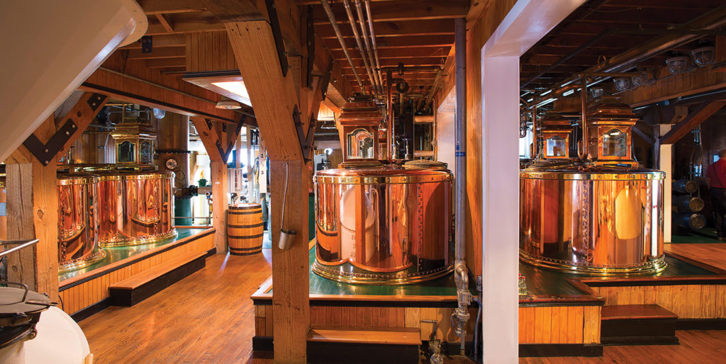 Over 100,000 visitors take tours through the working distillery each year. They get to see fermentation, distillation, and maturation before dipping their own bottle in hot red wax. Maker’s Mark Wood Finishing Series
