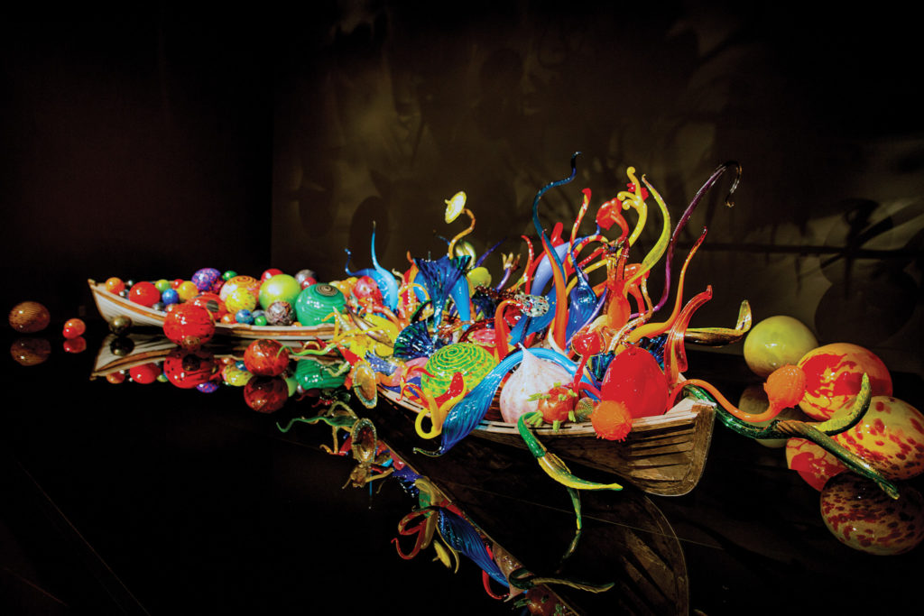 One of many works by Dale Chihuly at Chihuly Garden & Glass