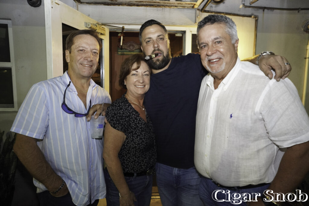 Downtown Cigar Bar 8th Year Anniversary Party 1 Ozzie and Marlene Daubar Alexander Knips and Armando Perez2
