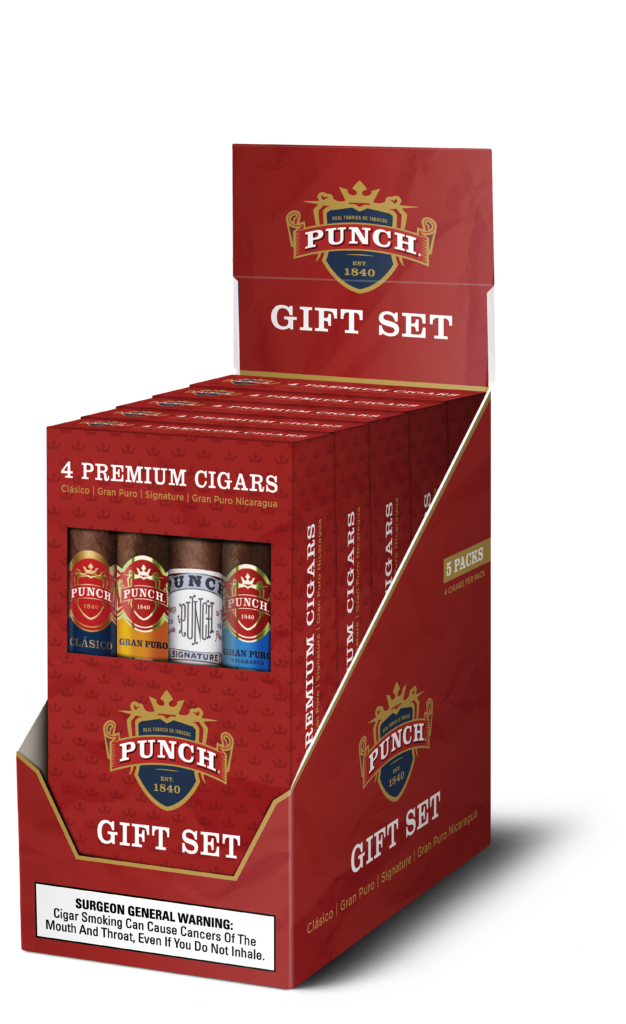 Punch Cigars Saves Christmas with Holiday Four Pack 1 Punch Holiday 4Pack DISPLAY