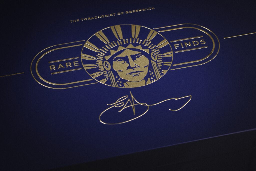 The Tobacconist of Greenwich Introduces Second Rare Finds Collection Launch 4 RF 1229 42 Box Lid Branding Closed
