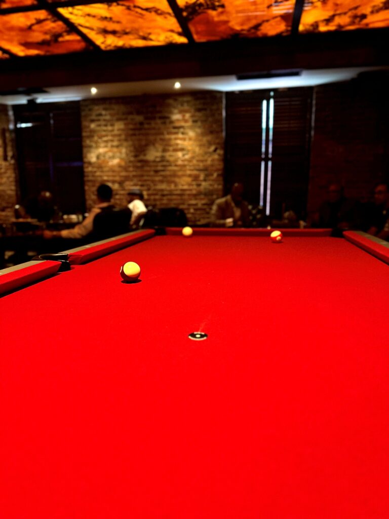 Red Phone Booth Opens in Durham, N.C. 8 Red Phone Booth Pool Table
