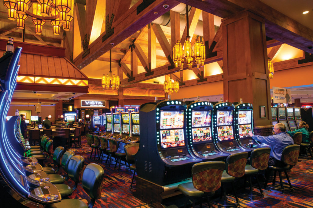 Snoqualmie Casino slots just outside of Lit, the casino’s cigar bar