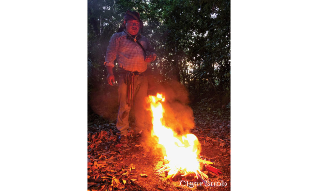 The shaman reads the flames during this Mayan ritual. 768x1024 small