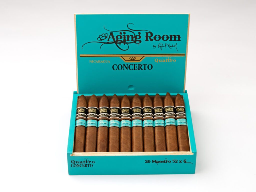 Altadis Adds Aging Room Quattro Nicaragua Concerto to Quattro Family 1 ausa aging room concerto open center 4000x3000 1