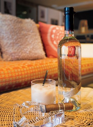 We made a White Russian with Boyd & Blair Potato Vodka, which is made in Pittsburgh with local potatoes. The dude abides.