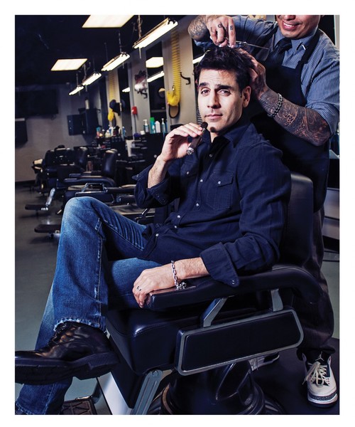 Rookie Blue’s Ben Bass knows tells us he takes his smoked with him everywhere he goes. He might not have had barber shops in mind, though.