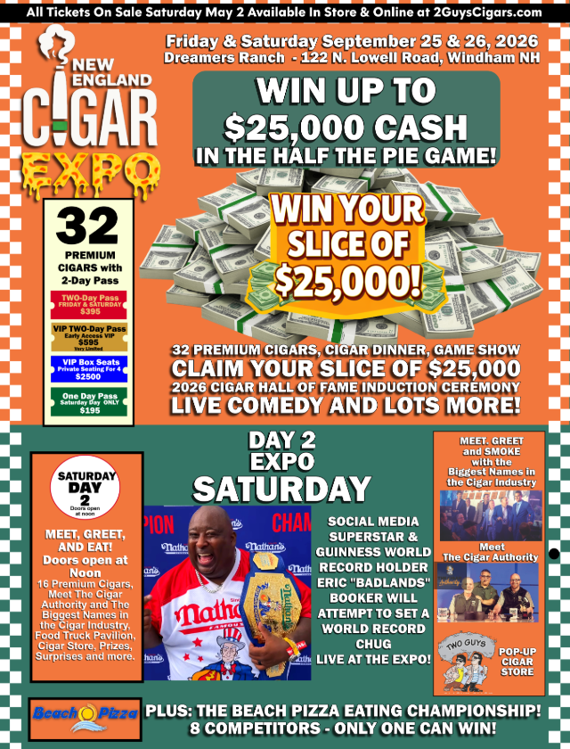 New England Cigar Expo Returns September 25–26 1 expo 26 Poster email