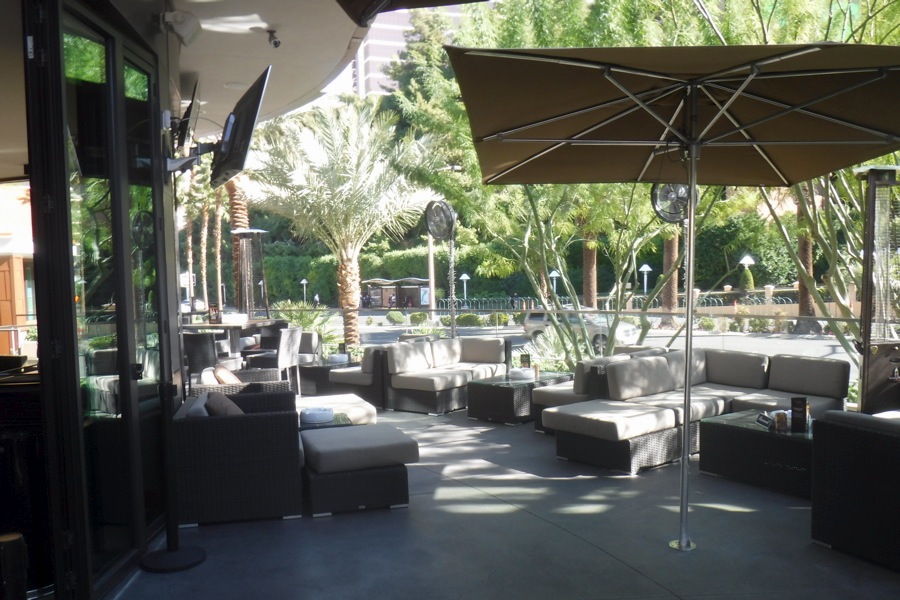  The patio area at Davidoff of Geneva Cigar Bar 