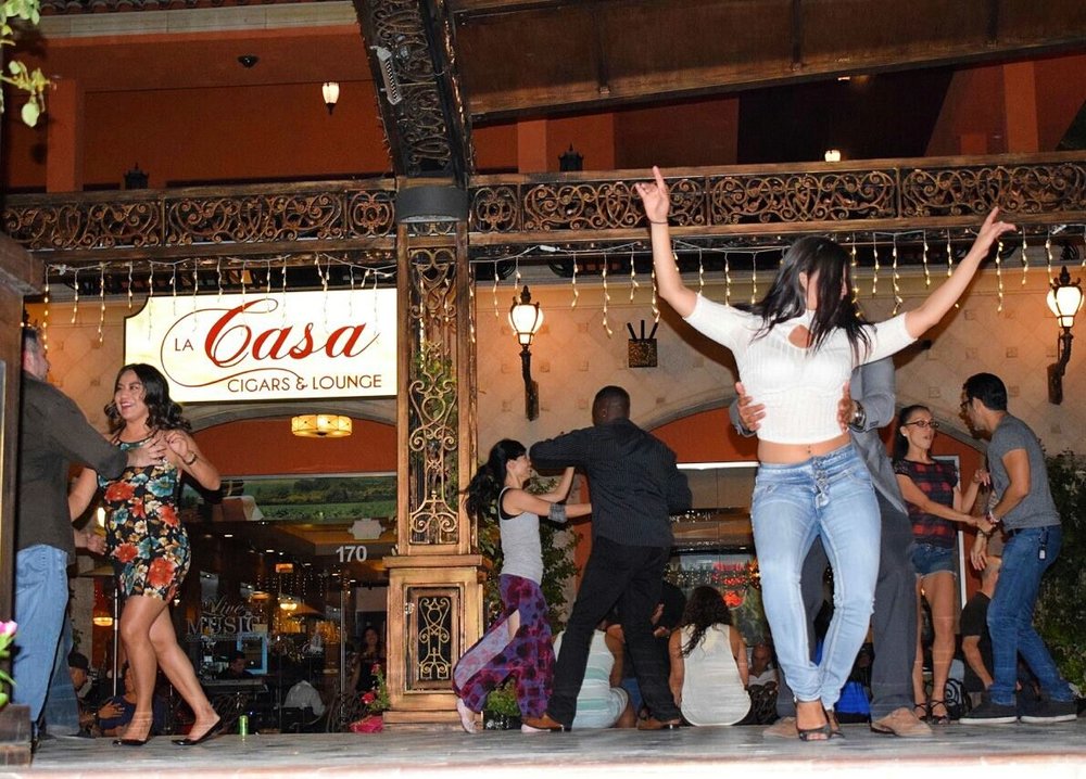  Guests dancing to salsa music at La Casa Cigars & Lounge in Summerlin 