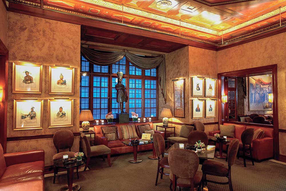 One of the lounge areas at Club Macanudo