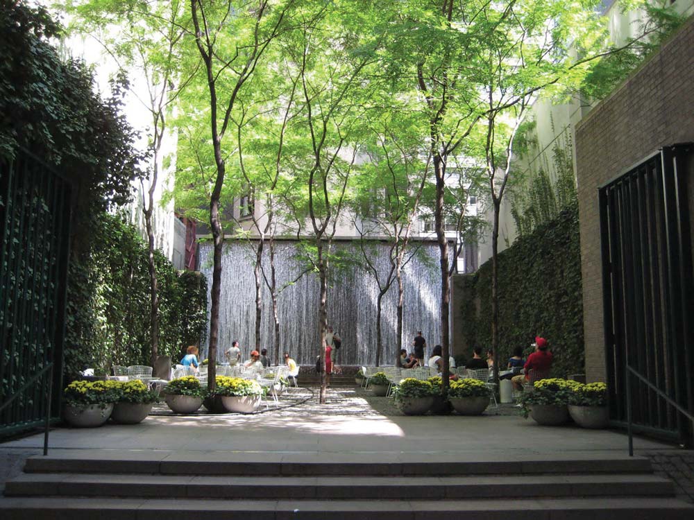 Paley Park is a world-renowned urban space, and it's cigar friendly.