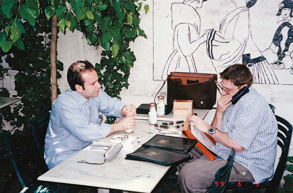  Young Marvin Samel and Jonathan Drew plotting during the early days of Drew Estate 