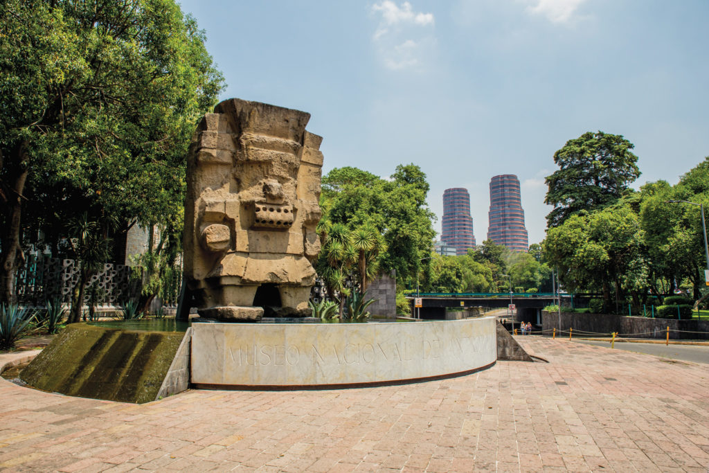 outside the National Anthropology Museum