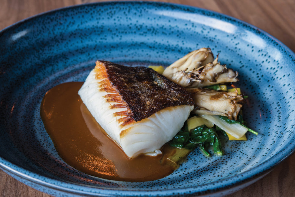 roasted black cod at Aerlume in downtown Seattle