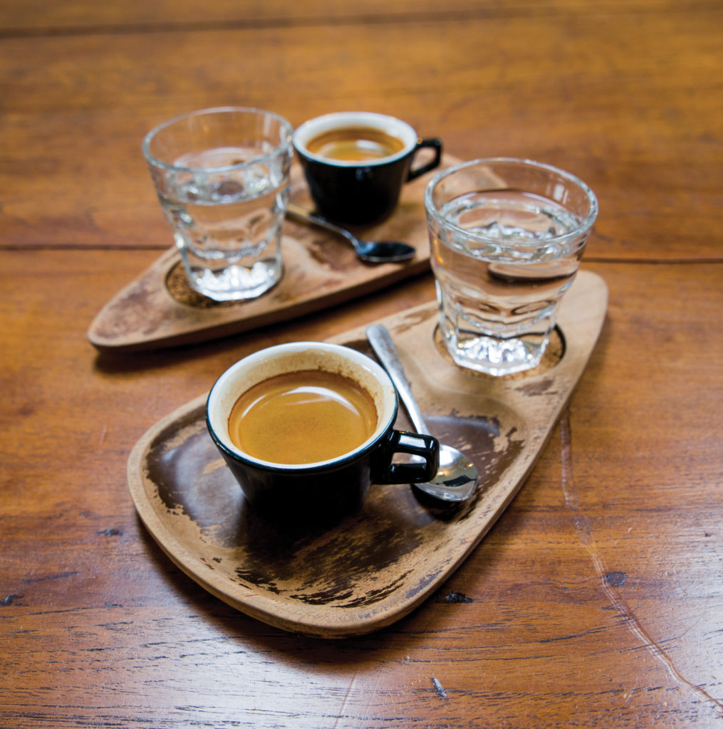 the Cuban-style espresso at El Diablo Coffee, a “Cuban-inspired” Queen Anne coffee shop